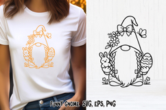 Spring cute gnome SVG | Gnome SVG | Spring clipart PNG Product Image 1