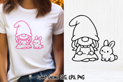 Spring cute gnome SVG | Gnome SVG | Spring clipart PNG Product Image 1