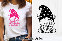 Spring cute gnome SVG | Gnome SVG | Spring clipart PNG Product Image 1