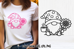 Spring cute gnome SVG | Gnome SVG | Spring clipart PNG Product Image 1