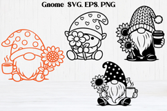 Spring cute gnome SVG | Gnome SVG | Spring clipart PNG Product Image 1