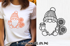Spring cute gnome SVG | Gnome SVG | Spring clipart PNG Product Image 1
