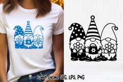 Spring cute gnome SVG | Gnome SVG | Spring clipart PNG Product Image 1