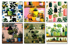 Spring Herbs Vol.1 Seamless Digital Paper, 36 PNG Product Image 2