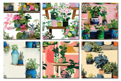 Spring Herbs Vol.1 Seamless Digital Paper, 36 PNG Product Image 4