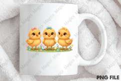 Springtime Easter Chicks PNG Product Image 3