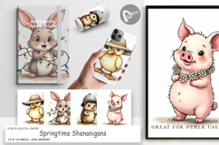 Springtime Shenanigans Digital Paper Product Image 1