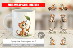 Springtime Shenanigans Mug Wrap Product Image 1