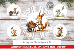 Springtime Shenanigans Wind Spinner Product Image 1