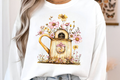 Springtime Watering Can Clipart Product Image 2