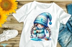 Spring Zodiac Gnome Watercolor Clipart - 24 Variations Product Image 11