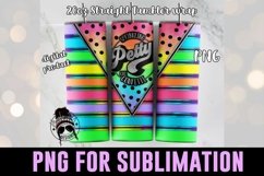 rainbow tumbler design on tumbler mockup with bokeh light background