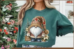 Christmas Gnome sublimation png, Joy to the World gnome png Product Image 8