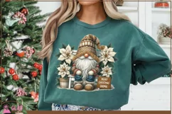 Merry Christmas Gnomie png, Christmas Gnome sublimation png Product Image 11