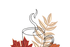 Fall leaves Machine Embroidery Design Product Image 3