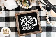 Hot Cocoa Season SVG cut file - Retro Christmas shirt svg Product Image 3