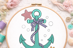 Anchor Embroidery Design |Nautical Baby decor Product Image 3