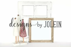 Christmas Square Sign Mockup, Christmas Mockup, Trees Product Image 2
