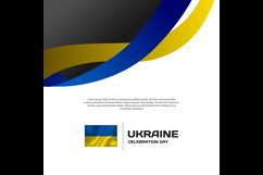 Square abstract banner ukraine template design Product Image 2