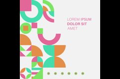 Square banner abstract flat colorful mosaic background Product Image 2