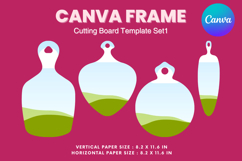 Kitchen Cutting Board Canva Frame Boards for Serving Dishes Product Image 1