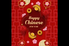 Square Chinese New Year Template Suitable For Promotion Post Product Image 2