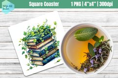 Square Coasters Sublimation | library sublimation Product Image 1