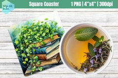 Square Coasters Sublimation | library sublimation Product Image 1