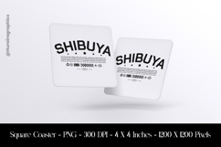 Shibuya Square Coaster Sublimation Product Image 1