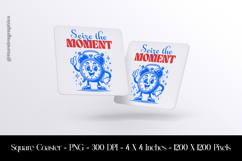 Seize The Moment Square Coaster Sublimation Product Image 1