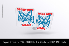 Speed Your Magic Square Coaster Sublimation Product Image 1