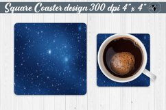Valentines day Square Coasters | Heart pattern | Blue hearts Product Image 1