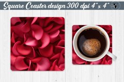 Valentines day Square Coasters | Rose petals Product Image 1