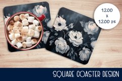 Square coasters | winter flowers Product Image 1