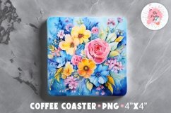 Halloween Square Coaster, Coffee Square Coaster Sublimation Png,  Square Coaster Png