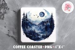 Halloween Square Coaster, Coffee Square Coaster Sublimation Png,  Square Coaster Png