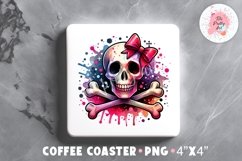 Halloween Square Coaster, Coffee Square Coaster Sublimation Png,  Square Coaster Png