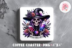 Halloween Which Square Coaster, Coffee Square Coaster Sublimation Png,  Square Coaster Png