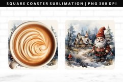 Gnome Square Coaster Design | Square Coaster PNG Product Image 1