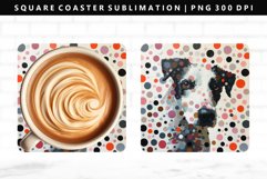 Funny Dog Square Coaster Design | Square Coaster PNG Product Image 1