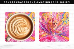 Colored Cats Square Coaster Design | Square Coaster PNG Product Image 1