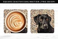Funny Dog Square Coaster Design | Square Coaster PNG Product Image 1