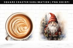 Gnome Square Coaster Design | Square Coaster PNG Product Image 1