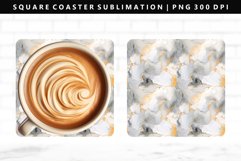 Alcohol Ink Square Coaster Design | Square Coaster PNG Product Image 1