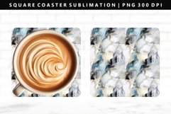 Alcohol Ink Square Coaster Design | Square Coaster PNG Product Image 1