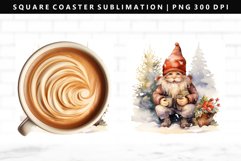 Gnome Square Coaster Design | Square Coaster PNG Product Image 1