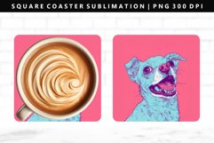 Funny Dog Square Coaster Design | Square Coaster PNG Product Image 1