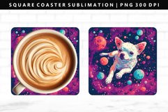 Funny Dog Square Coaster Design | Square Coaster PNG Product Image 1