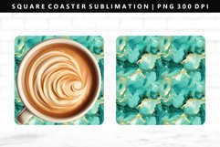 Alcohol Ink Square Coaster Design | Square Coaster PNG Product Image 1