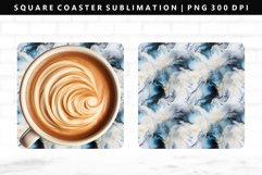 Alcohol Ink Square Coaster Design | Square Coaster PNG Product Image 1
